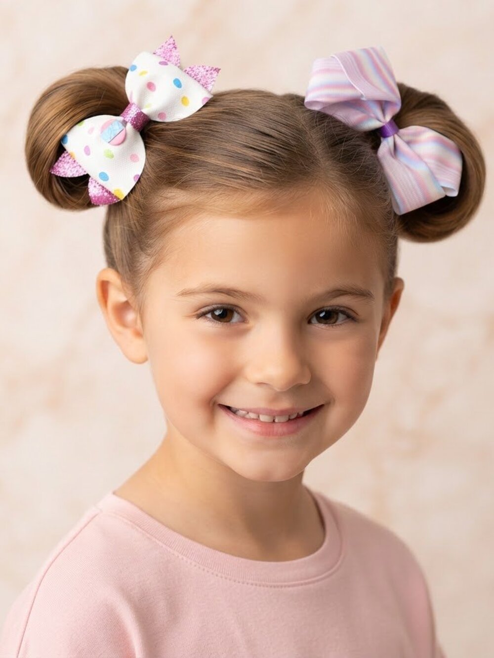 2-Hair Bows for Women /Girls‎ Hair Clips Medium Hair Bow